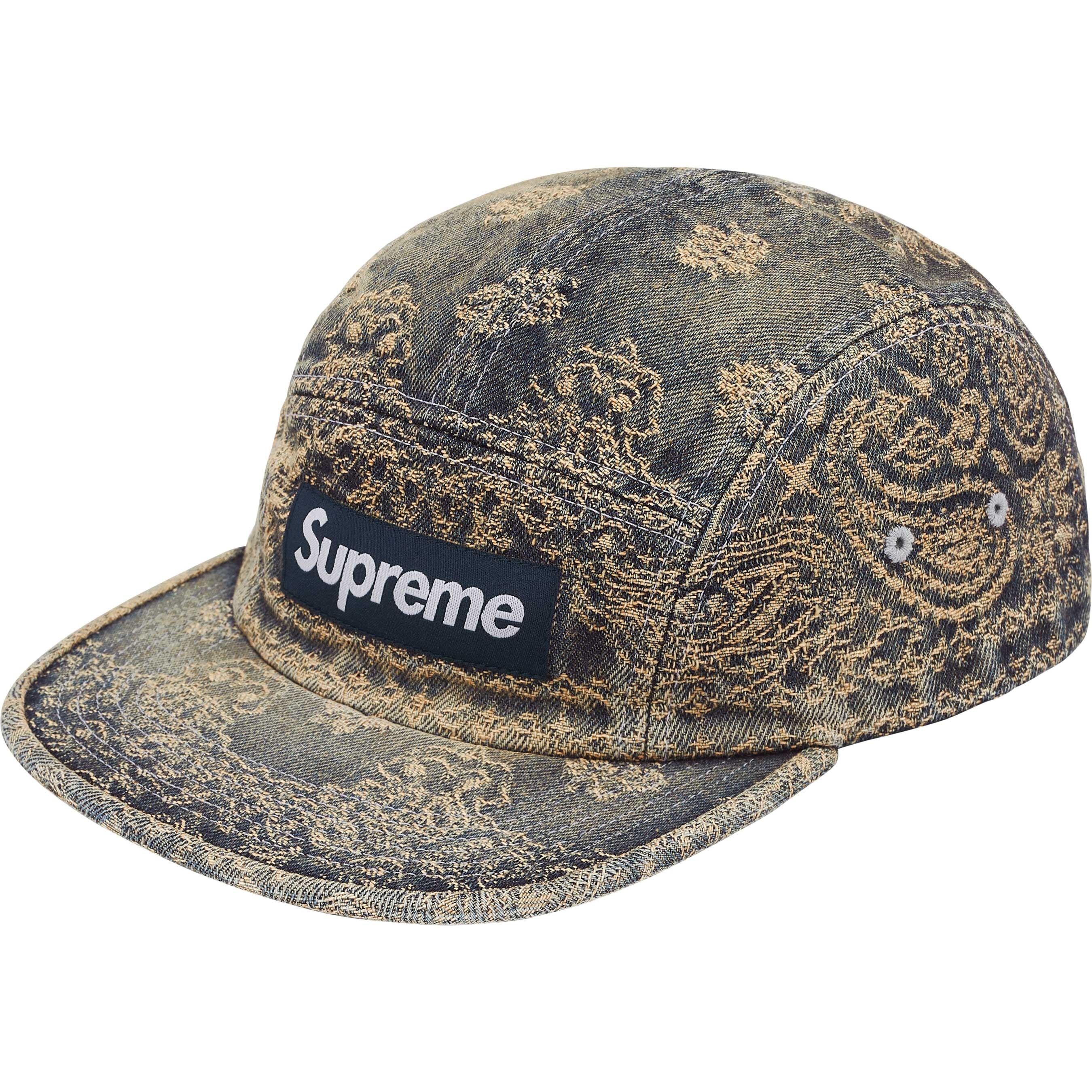 Bandana Jacquard Denim Camp Cap view 2